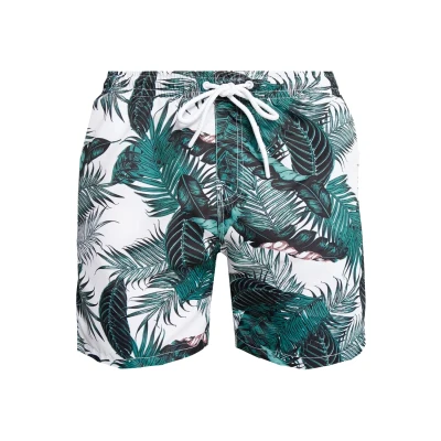 Afbeelding van Urban Classics Pattern Zwemshorts, Heren, Maat: 4XL, Green