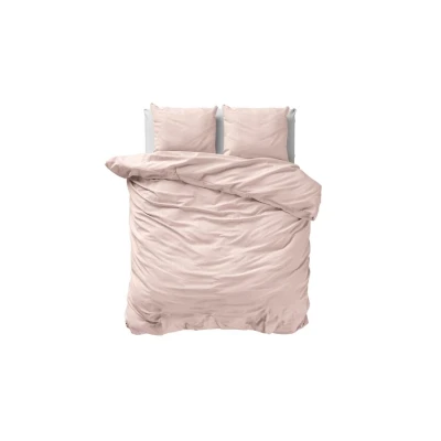 Afbeelding van Dekbedovertrek 2 Persoons 200x200 Dreamhouse Katoen Roze Inclusief Kussenslopen