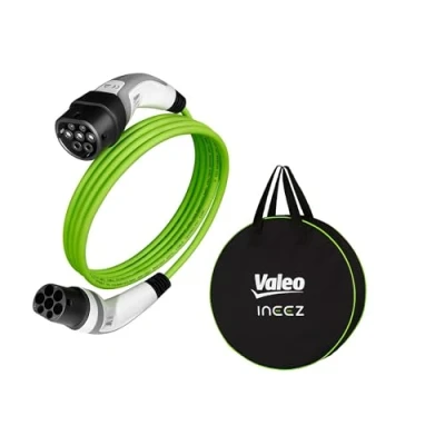 Afbeelding van Valeo Ineez 652108 oplaadkabel voor elektrische of plug in hybride voertuigen met transporttas type 2 op 3,7 kW 10 meter