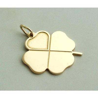 Afbeelding van Gouden collier en hanger met zirkonia