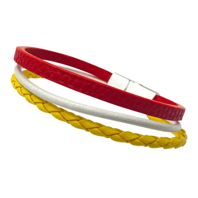 Afbeelding van Fjesta Oeteldonk Armband 3 Delig Sieraden Accessoires Kunstleer One Size