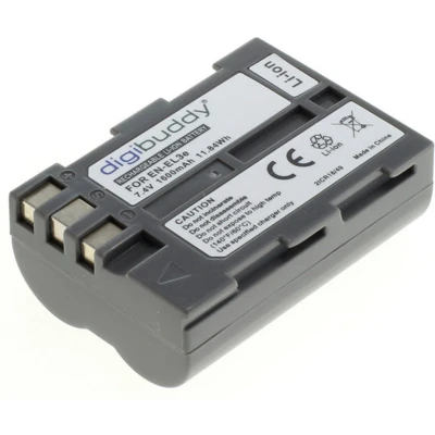 Afbeelding van digibuddy A Merk Accu Batterij Nikon EN EL3e 1600mAh