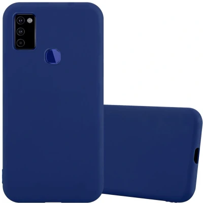 Afbeelding van Cadorabo Hoesje geschikt voor Samsung Galaxy M51 US Version in CANDY DONKER BLAUW Beschermhoes gemaakt van flexibel TPU silicone Case Cover
