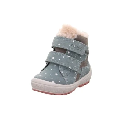 Afbeelding van Superfit Groovy Snowboots voor kinderen, Maat: 19, Hellgrün/grau Leer en textiel