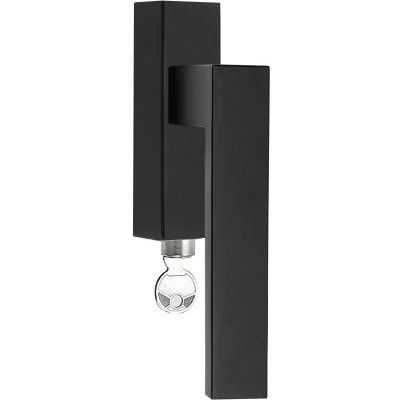 Afbeelding van Formani Square Draaikiepbeslag Mat Zwart LSQIVDKLOCK NM R