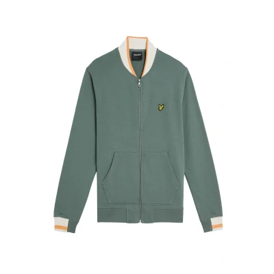 Afbeelding van Lyle &amp; Scott MID Layers HALF Tipped Bomberjacks, Heren, Maat: Large, Green mercurial