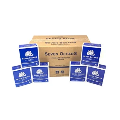 Afbeelding van Seven Oceans Overlevingsrantsoenen voor 2 maanden, duurzame koekjes 24 x 500 g