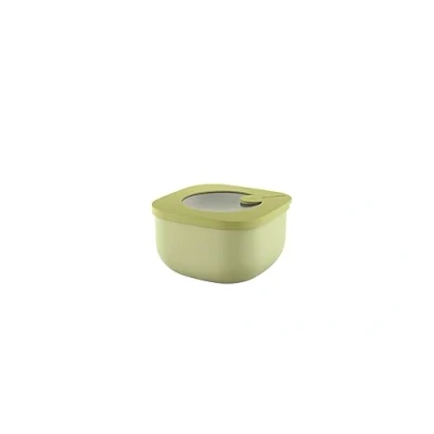 Afbeelding van Guzzini Kitchen Active Design, STORE&amp;MORE BIO, Hermetisch lage bakje voor koelkast/diepvries/magnetron (S) Avocadogroen, 12,2 x h6,8 cm 450cc 170719253