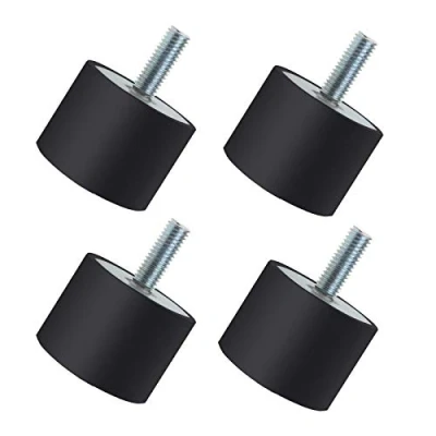 Afbeelding van 4 Stks M8 40x30mm Absorber Anti Trillingen Isolator Rubber Spoel Mounts Mannelijke Vrouwelijke Stille Blok Demper voor Luchtcompressoren Enginers Water Pompen