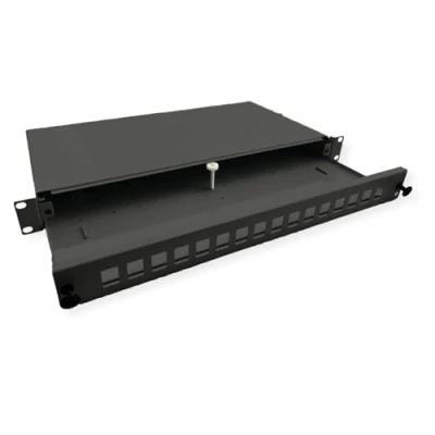 Afbeelding van Roline 19&quot; Keystone Modulträger, 16P., Server accessoires, Zwart
