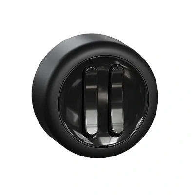 Afbeelding van Schneider Electric ELSO WDE015916 serieschakelaar, 2 voudig, opbouwschakelaar, inbouwschakelaar, zwart, rond, Renova 16 AX 250 V AC