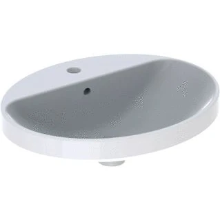 Afbeelding van Geberit VariForm inbouwwastafel ovaal wit KeraTect (55 x 45 cm) 1