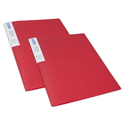 Afbeelding van Rapesco 1674 Germ Savvy Antibacterieel, A4 Showmap met 20 Insteektassen, Rood, 2 Mappen