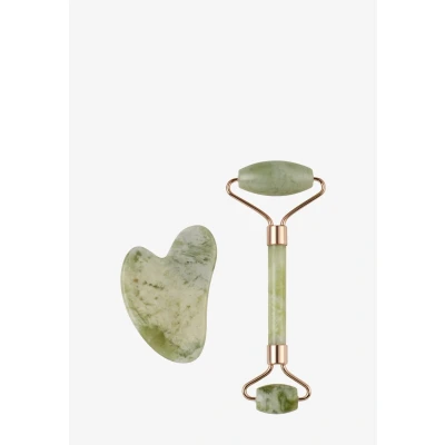 Afbeelding van ZOË AYLA GUA SHA AND Roller SET Huidverzorgingstool, Maat: One Size, Green