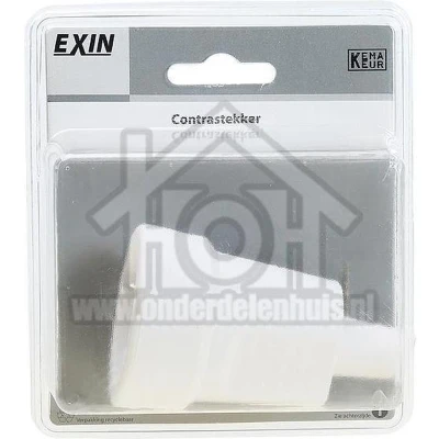 Afbeelding van Q Link Stekker contra 16A 3500W RA wit Contrastekker van PVC 5421436