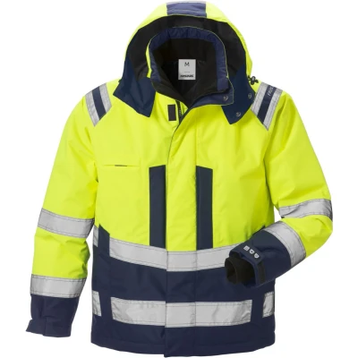 Afbeelding van Fristads Hi Vis Airtech® Winterjack Klasse 3 4035 Gtt geel/marineblauw L