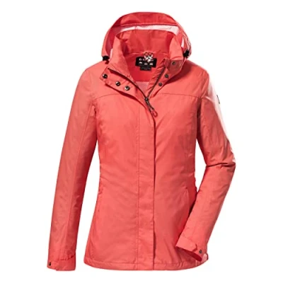 Afbeelding van killtec Women&#039;s Functioneel jack met afneembare capuchon, waterdicht KOS 131 WMN JCKT, coral, 36, 38374 000