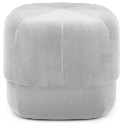 Afbeelding van Normann Copenhagen Circus Velour Poef Small Beige
