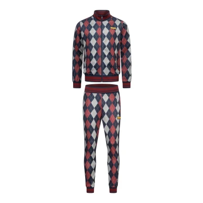 Afbeelding van Lonsdale SET Trainingspak, Heren, Maat: 3XL, Red dark navy ecru