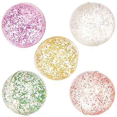 Afbeelding van Baker Ross FX414 Glitter Stuiterballen Pak van 10, Feestzakjesvullers voor kinderen, Kinderstuiterballen, Feestartikelen kinderen