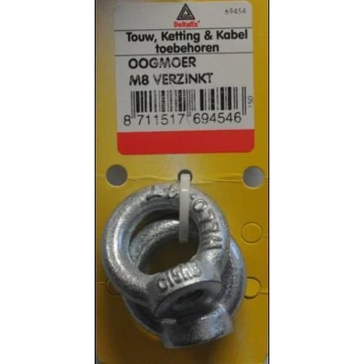 Afbeelding van Deltafix oogmoer ringmoer verzinkt m 8 2 st.