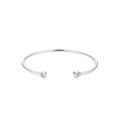 Afbeelding van Elli Armband Dames Armring Geo Minimal met kristallen in 925 sterling zilver
