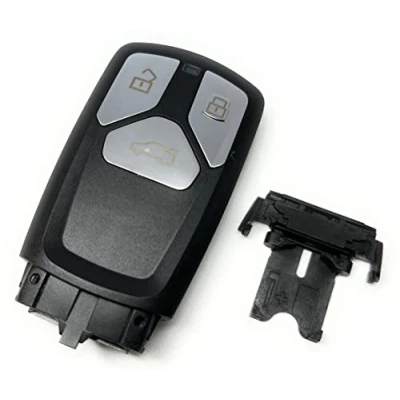 Afbeelding van Automobile Locksmith 3 knop afstandsbediening sleutel shell past Audi smart remote key fob case cover vervanging