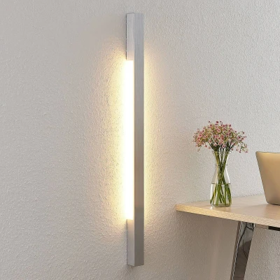 Afbeelding van Arcchio LED wandlamp 2 lichts aluminium H: 91 cm geborsteld Inclusief lichtbronnen