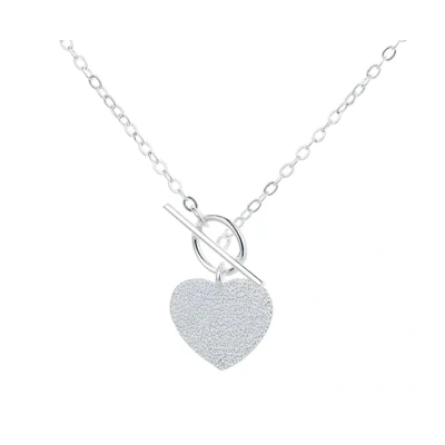 Afbeelding van ketting dames zilveren 925 zilver met hart liefdescadeau love cadeau voor vrouw valentijn valentijnscadeautje