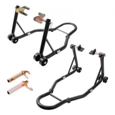 Afbeelding van VEVOR motorstandaard reparatiestandaard 390kg set voorzijde 2 stuks.