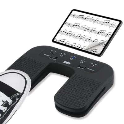 Afbeelding van Tavsou Bluetooth Page Turner Pedaal Voor Tablets Smartphones Oplaadbare Anti Skid Pad (Plus)