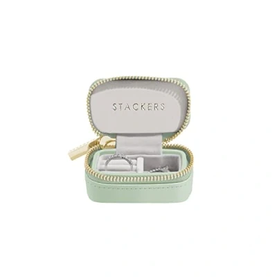 Afbeelding van Stackers Sage Green Petite Travel sieradendoosje