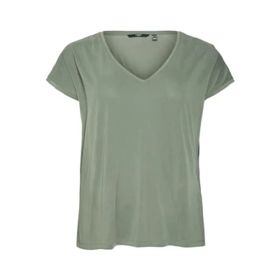 Afbeelding van Vero Moda Curve Vmfilli SS Vneck GA NOOS CUR Tshirt basic, Dames, Maat: 46/48, Laurel wreath