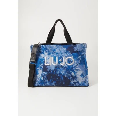 Afbeelding van LIU JO L TOTE Printed Shopper, Dames, Maat: One Size, Blue denim