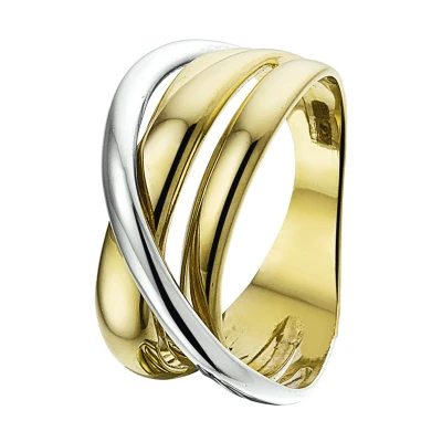 Afbeelding van Bicolor Gouden Ring 4207602 16.50 mm (52)
