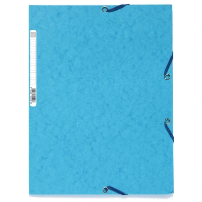Afbeelding van Elastomap A4 glanskarton 3 kleppen Assorti felle kleuren per 50