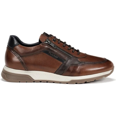 Afbeelding van Fluchos Heren cognac/caramel sneakers maat 44