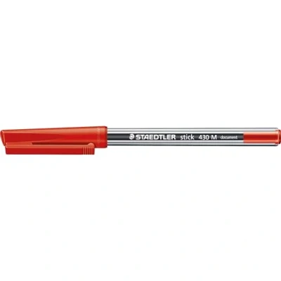 Afbeelding van STAEDTLER Stick 430 M 2 Balpen Medium Rood (Doos van 10)