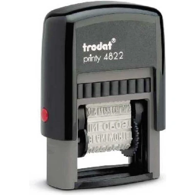 Afbeelding van Trodat Tekststempel Printy Line 4822 Woorden: Priority, Betaald, Spoed, Aangetekend, Kopie, E mail, ... Formulestempel