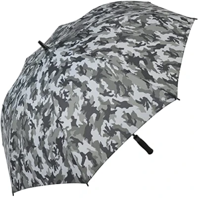 Afbeelding van iX brella Super mini zakparaplu met groot dak 94 cm camouflage, stone, Golfschirm Automatik, golfparaplu xxl