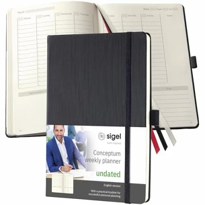 Afbeelding van Sigel Weekkalender CONCEPTUM® CO701 DIN A5 Kleur cover: Zwart 1 stuk(s)