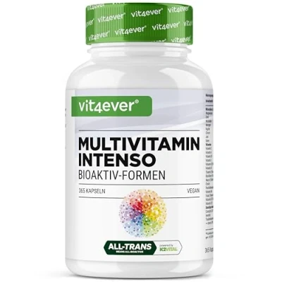 Afbeelding van Multivitamine A Z 365 hooggedoseerde capsules met 26 bioactieve vormen &amp; merkgrondstoffen Vitaminen + Mineralen Alles in één Complex Veganistisch