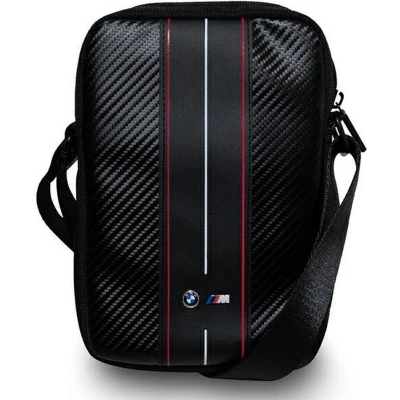 Afbeelding van BMW Carbon Red Stripes Tablet Tas (Geschikt voor Scherm tot 10 Inch) Zwart