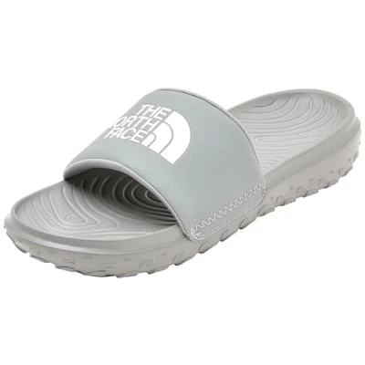 Afbeelding van The North Face Never STOP CUSH Slide Muiltjes, Heren, Maat: 43, Concrete/white Kunststof