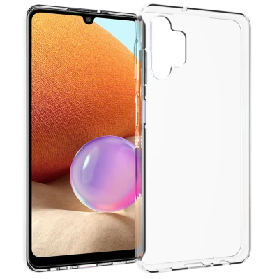 Afbeelding van Samsung Galaxy A32 (5G) Hoesje Siliconen en TPU (zacht) Accezz Softcase/Backcover Transparant Telefoonhoesje