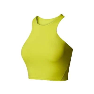 Afbeelding van The North Face Refina Longline BRA Sportbh met medium support, Dames, Maat: 42, Sulphur spring green