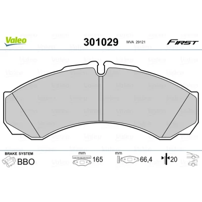 Afbeelding van Valeo Remblokset 301029