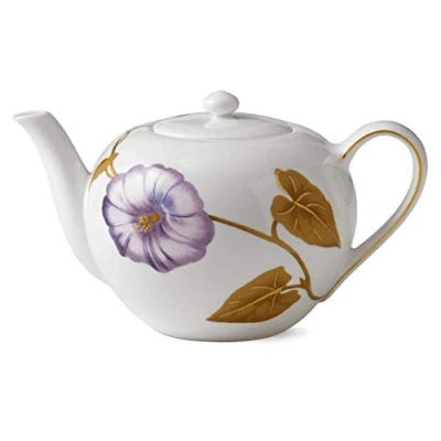 Afbeelding van Royal Copenhagen Flora theepot, Fine Bone China, wit