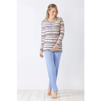 Afbeelding van Hajo pyjama dames blauw