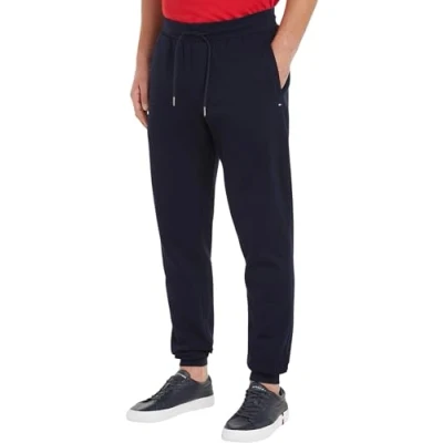 Afbeelding van Tommy Hilfiger FLAG LOGO Trainingsbroek, Heren, Maat: XS, Desert sky